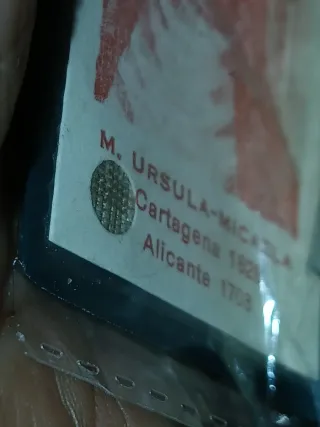 Reliquia Antigua Ursula Micaela ALICANTE CARTAGENA