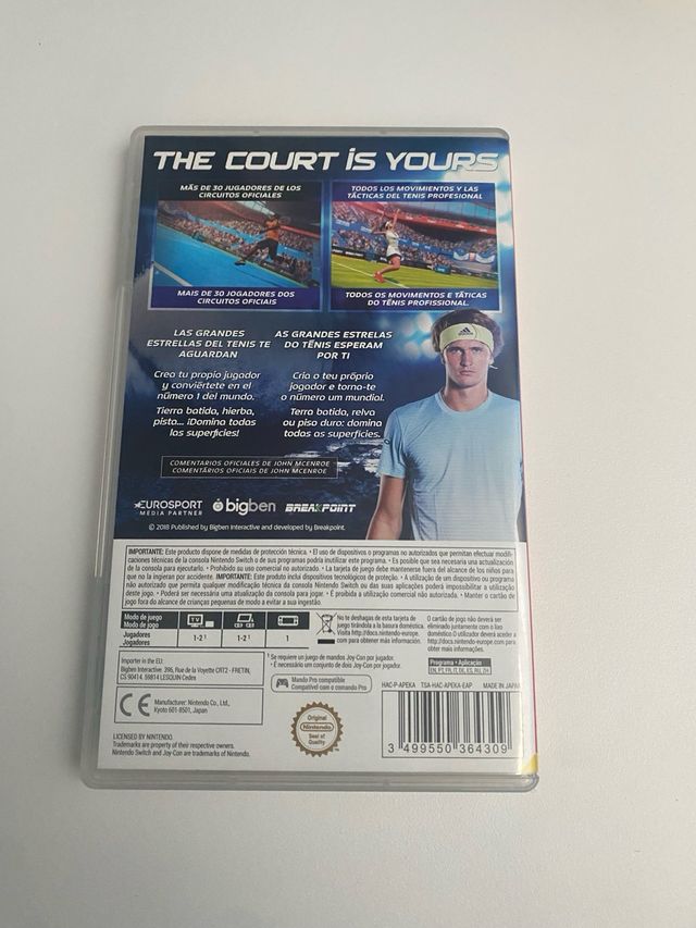 Tennis World Tour Nintendo Switch