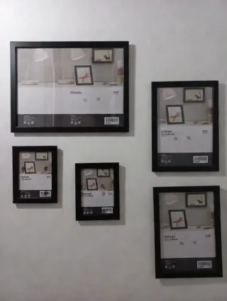 Marcos de fotos Ikea FISKBO negros