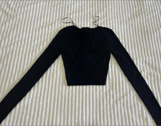 Top Mango Negro Talla Única