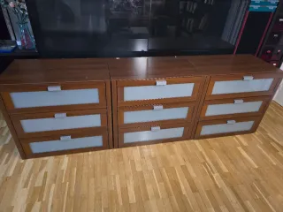 2x Cajonera PAX Ikea Marrón 76x48x71 cm de alto