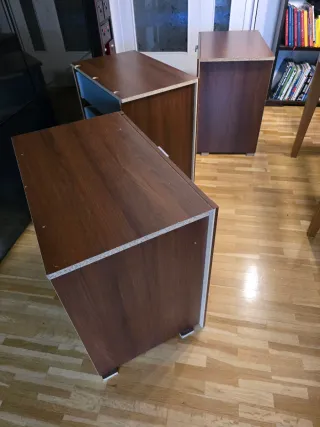 2x Cajonera PAX Ikea Marrón 76x48x71 cm de alto