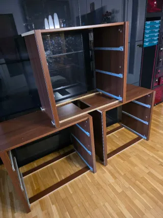 2x Cajonera PAX Ikea Marrón 76x48x71 cm de alto