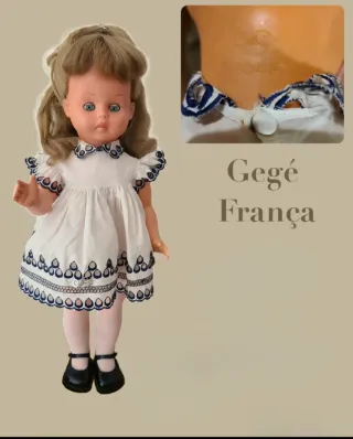 Muñeca Gegé França años 50 Goma Original