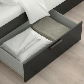 Cama Matrimonio 1,40 x 200 Ikea Brimnes Negra