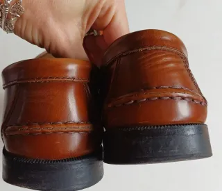 Mocasines de piel marrones