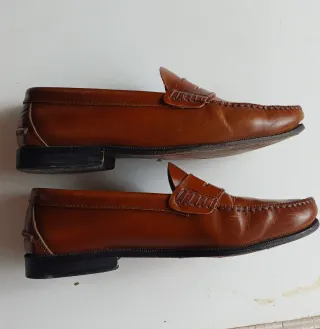 Mocasines de piel marrones