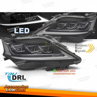 FAROS DELANTEROS LEXUS RX 12-15 LED NEGRO