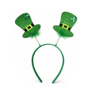 12 Diademas San Patricio - Disfraz Irlandés Verde