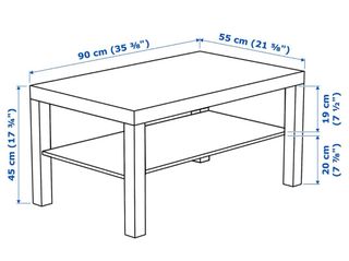 Mesa de centro blanca salón Ikea