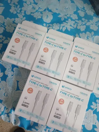 Cable Unico Tipo-C a Tipo-C 1M 60W