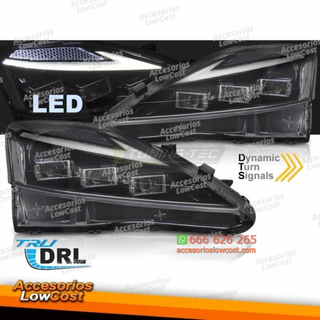 FAROS FULL LED LEXUS IS 06-13 LED NEGRO