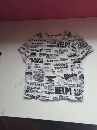 Camiseta H&M The Beatles Talla XS