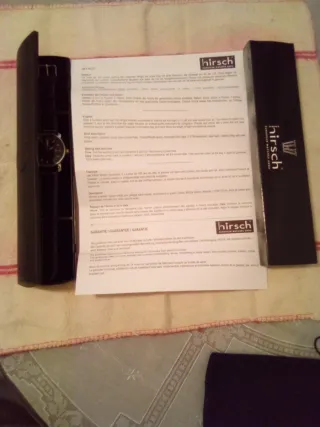 Reloj Hirsch Negro. Sky Pilot