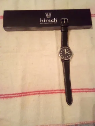 Reloj Hirsch Negro. Sky Pilot