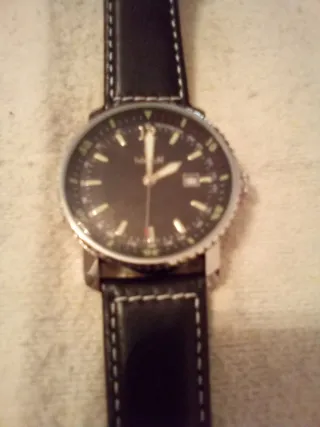 Reloj Hirsch Negro. Sky Pilot