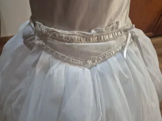 Cancán de niña blanco