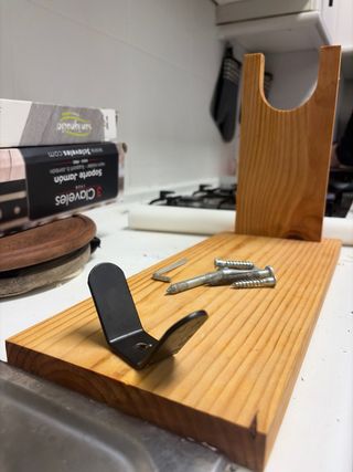 Soporte Jamonero San Ignacio Madera y Acero