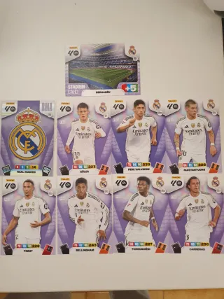Cartas Panini Adrenalyn Real Madrid 2025/26