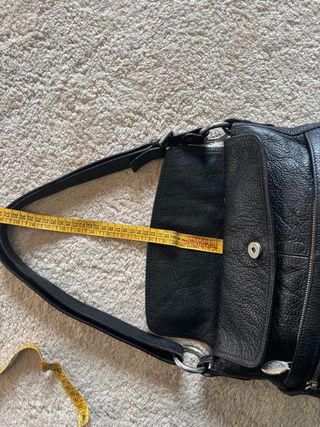 Borsa Furla Hobo Vintage Vera Pelle Nera
