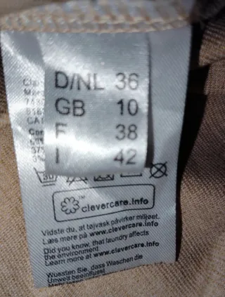 Vestido beige manga 3/4