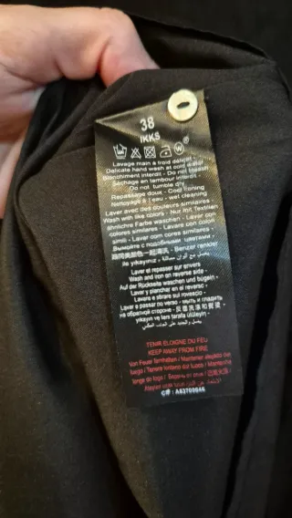 Vestido negro 3/4 IKKS