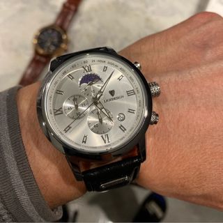 Reloj Cronógrafo Hombre Negro/Plata