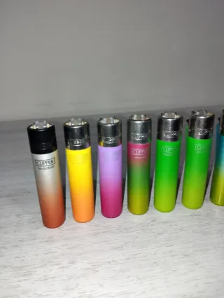 Set 10 accendini Clipper sfumati