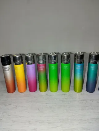 Set 10 accendini Clipper sfumati