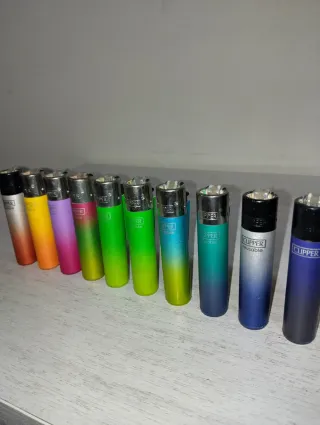 Set 10 accendini Clipper sfumati