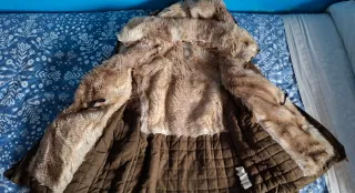 Chaqueta Zara Mujer Marrón con Capucha