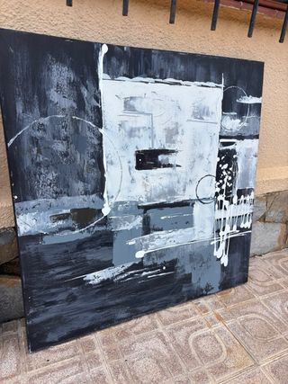 Lote 2 cuadros abstractos