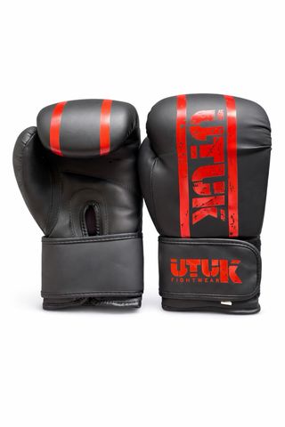 Guantes Boxeo UTUK 12oz Negros/Rojos