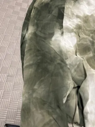 Vestido verde y blanco