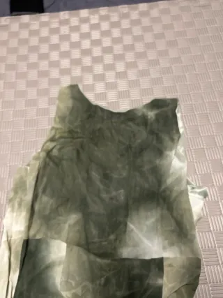 Vestido verde y blanco