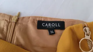 Falda amarilla con cremallera