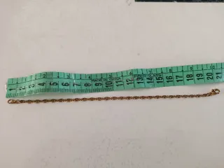 Pulsera bañada en oro