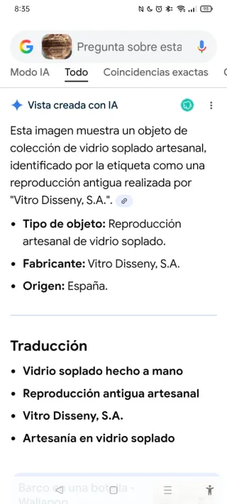 2 Piezas Vidrio Soplado Vitro Disseny S.A.