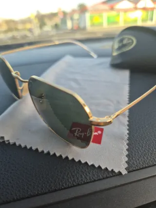 Gafas Ray Ban Hexagonal Doradas