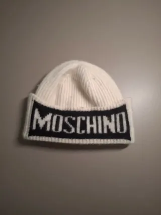 Berretto invernale Moschino bianco e nero