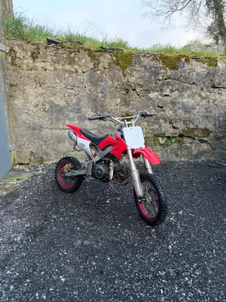 Pit Bike Infantil Roja y Blanca