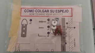 Espejo de Pared 63x163cm Marco Dorado