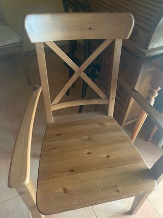 8 sillas ingolf ikea