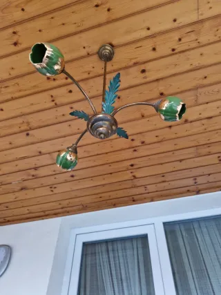 Lampadario Vintage Anni '50 '60 Stile Florentine