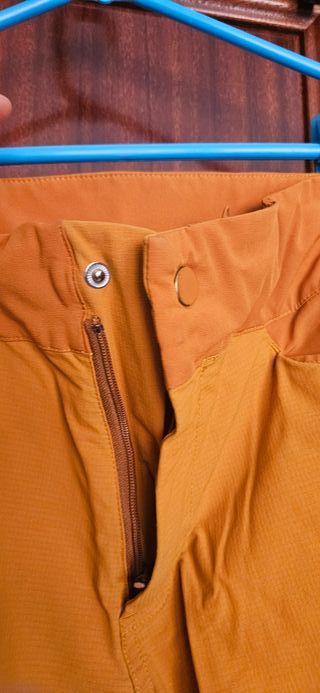 Pantalón de escalada marrón/naranja
