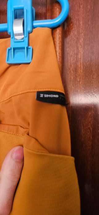 Pantalón de escalada marrón/naranja