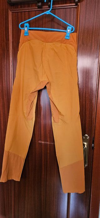 Pantalón de escalada marrón/naranja