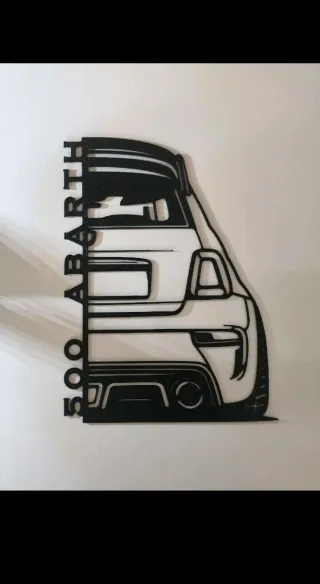 Decorazione murale auto Abarth 500