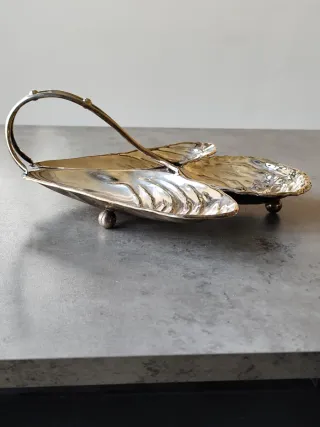 Antipastiera inglese pesce decò EPNS