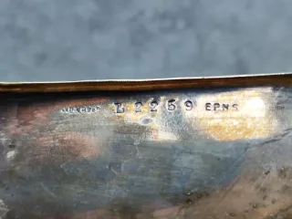 Antipastiera inglese pesce decò EPNS